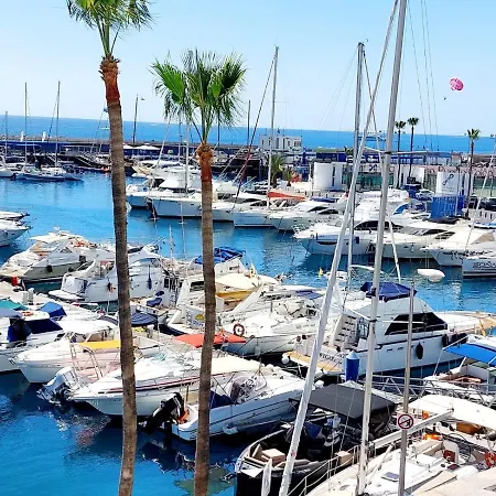 First Line Geranios Ocean View Air Conditioned 50 M From La Pinta Апартаменты