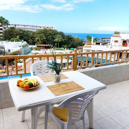 First Line Geranios Ocean View Air Conditioned 50 M From La Pinta Апартаменты *